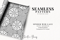 Seamless Web Lace Pattern | Halloween PNG Product Image 2