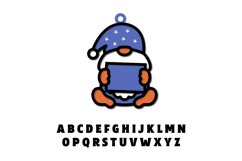 Gnome Holding Board with Custom Text Tags Papercut Product Image 2