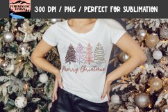 Pink Merry Christmas Design with Trees Product Image 1