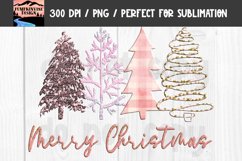 Pink Merry Christmas Design with Trees Product Image 2