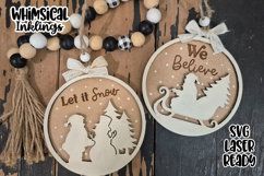 We Believe Ornaments Laser SVG Product Image 1
