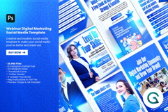 Webinar Digital Marketing Social Media Template Product Image 1