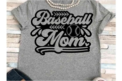 Baseball season svg JPEG Silhouette Cameo Cricut mom outline Product Image 1