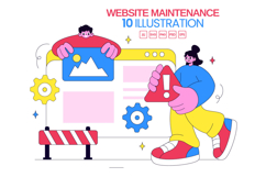 10 Website Maintenance Illustration Product Image 1