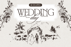 Hand-Drawn Wedding Vector Bundle Product Image 1