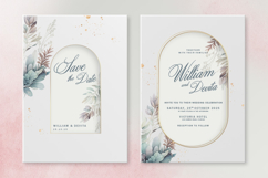 Botanical Pastel Elegant Wedding Invitation Product Image 1