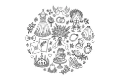 Wedding Hand Embroidery Pattern 2 PDF Romantic Bridal Hoop Product Image 2