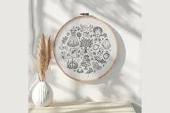 Wedding Hand Embroidery Pattern 2 PDF Romantic Bridal Hoop Product Image 3