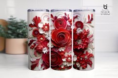 Wedding 3D Flowers Tumbler Sublimation Bundle Product Image 12