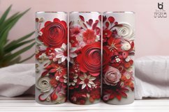 Wedding 3D Flowers Tumbler Sublimation Bundle Product Image 13