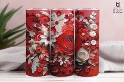 Wedding 3D Flowers Tumbler Sublimation Bundle Product Image 3