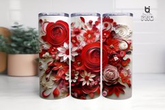 Wedding 3D Flowers Tumbler Sublimation Bundle Product Image 4