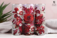 Wedding 3D Flowers Tumbler Sublimation Bundle Product Image 5