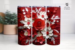 Wedding 3D Flowers Tumbler Sublimation Bundle Product Image 6
