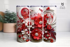 Wedding 3D Flowers Tumbler Sublimation Bundle Product Image 8