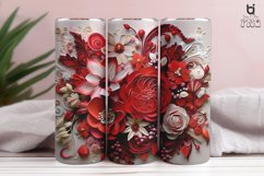 Wedding 3D Flowers Tumbler Sublimation Bundle Product Image 9
