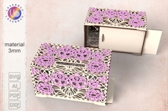 Wedding card box laser cut 3mm SVG files Product Image 1