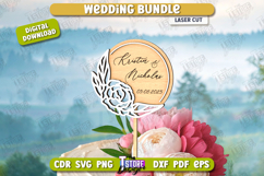 Wedding Decor Bundle Laser Cut, Invitations SVG, Photo Frame Product Image 4