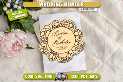 Wedding Decor Bundle Laser Cut, Invitations SVG, Photo Frame Product Image 18