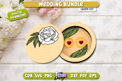 Wedding Decor Bundle Laser Cut, Invitations SVG, Photo Frame Product Image 12