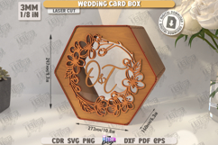 Wedding Card Box Laser Cut Bundle, Wooden Floral Drop Box Product Image 8
