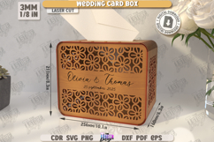 Wedding Card Box Laser Cut Bundle, Wooden Floral Drop Box Product Image 12