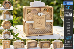 Wedding Card Boxes Laser Cut Bundle | Memory Box | Keepsake Product Image 1