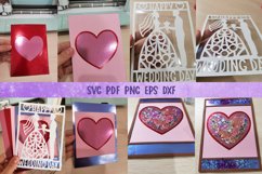 Wedding Day Card SVG| Happy Wedding Day Confetti Shaker Card Product Image 7