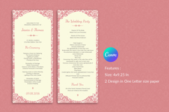Floral Wedding Program Template Product Image 1