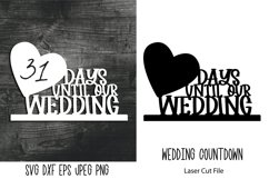 Wedding Countdown Template| Days Until Our Wedding Sign SVG