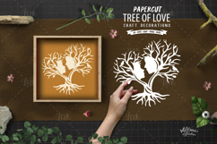 Wedding couple Silhouette Paper Cut Product Image 1