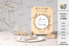 Wedding decors Bundle Laser Cut. Wedding Design SVG Product Image 6