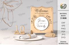 Wedding decors Bundle Laser Cut. Wedding Design SVG Product Image 10