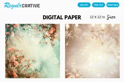 Wedding Fantasy Digital Paper, Wedding Background Product Image 1