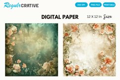 Wedding Fantasy Digital Paper, Wedding Background Product Image 1