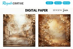 Wedding Fantasy Digital Paper, Wedding Background Product Image 1