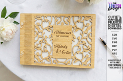 Wedding Guest Book Laser Cut | Personalized Photo Album SVG Product Image 1