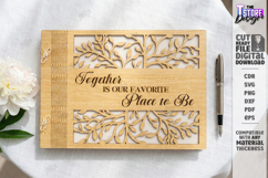 Wedding Guest Book Laser Cut | Personalized Photo Album SVG Product Image 1