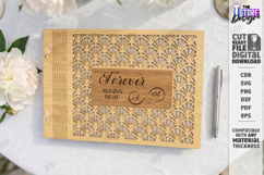 Wedding Guest Book Laser Cut | Personalized Photo Album SVG Product Image 1
