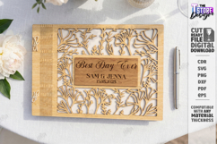 Wedding Guest Book Laser Cut | Personalized Photo Album SVG Product Image 1