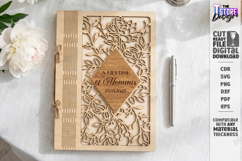 Wedding Guest Book Laser Cut | Personalized Photo Album SVG Product Image 1