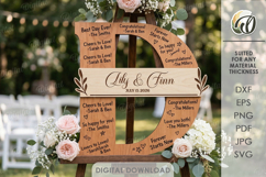 Wedding Guest Book Letters Signs Bundle Laser Cut Product Image 7