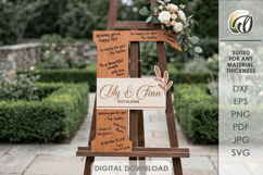 Wedding Guest Book Letters Signs Bundle Laser Cut Product Image 9