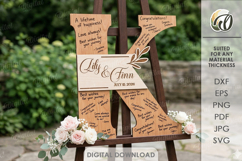 Wedding Guest Book Letters Signs Bundle Laser Cut Product Image 14