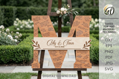 Wedding Guest Book Letters Signs Bundle Laser Cut Product Image 16