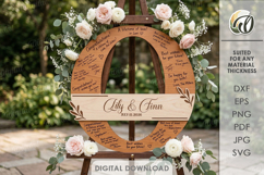 Wedding Guest Book Letters Signs Bundle Laser Cut Product Image 18