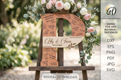 Wedding Guest Book Letters Signs Bundle Laser Cut Product Image 19