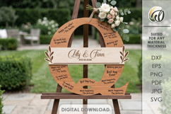 Wedding Guest Book Letters Signs Bundle Laser Cut Product Image 20