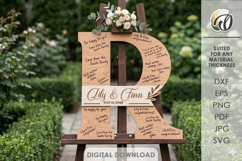 Wedding Guest Book Letters Signs Bundle Laser Cut Product Image 21