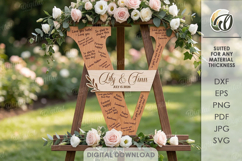 Wedding Guest Book Letters Signs Bundle Laser Cut Product Image 25